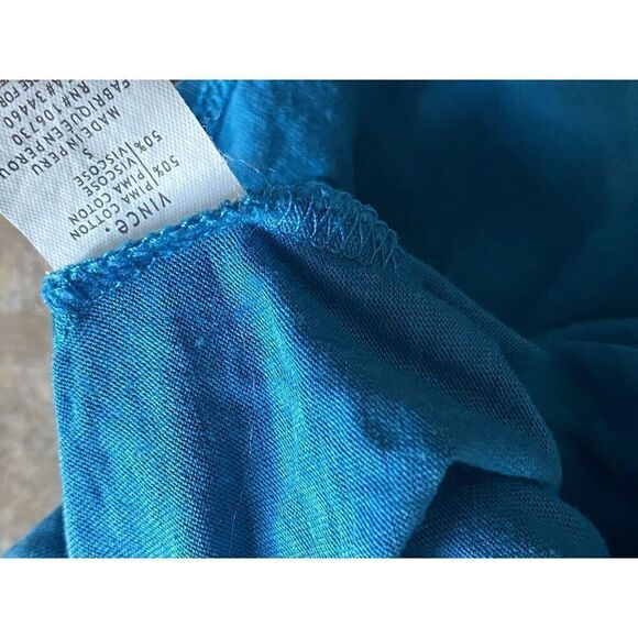 Vince S Supersoft Turquoise Tank Top Blouse - Picture 3 of 5